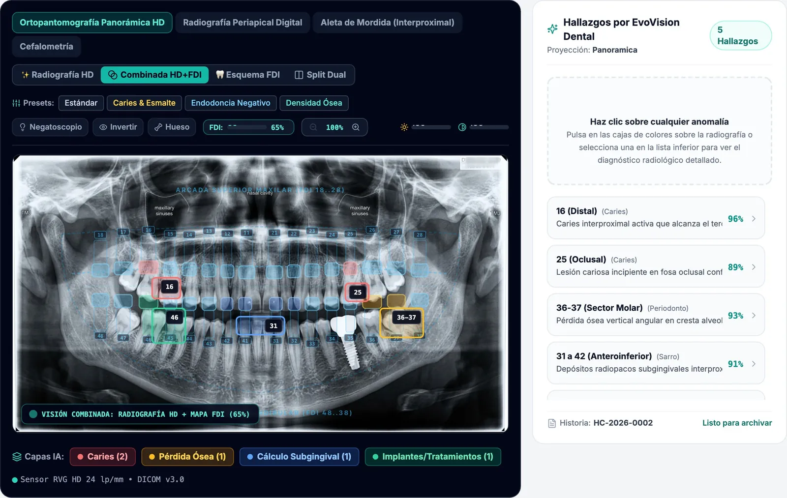 EvoDentix: Visor de radiografías